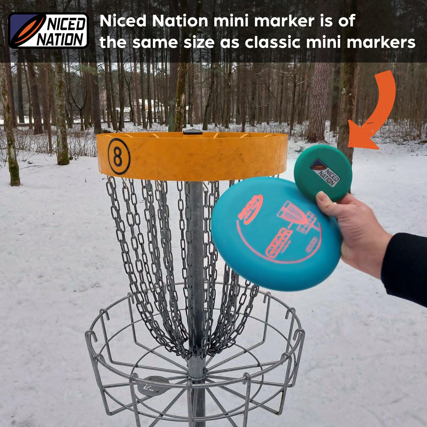 Disc Golf Mini Marker with a Built-in Bottle Opener