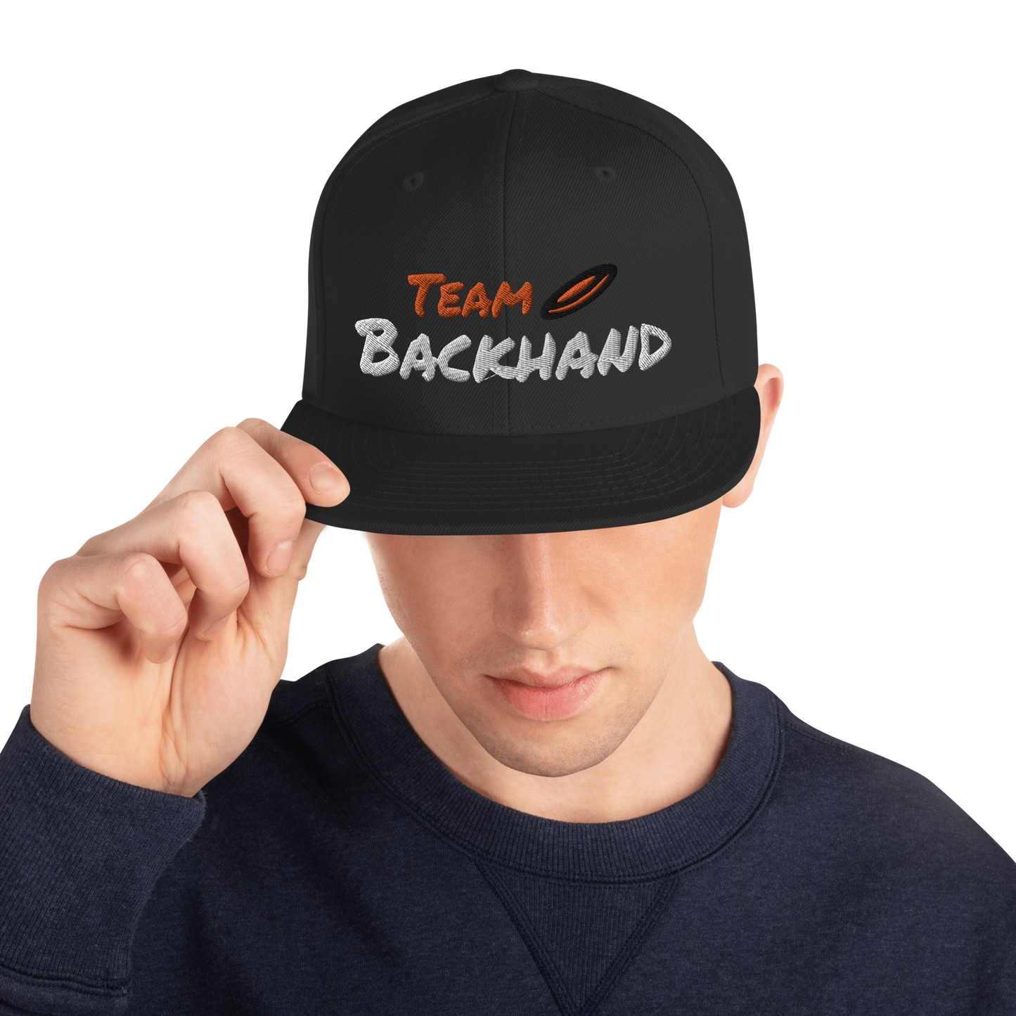 Team Backhand Disc Golf Snapback Hat - NicedNation Disc Golf Hat